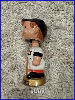 Vintage 1960s San Francisco Giants Bobblehead Nodder -Pics! Gold Base Rare 1967