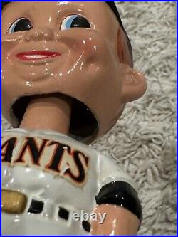 Vintage 1960s San Francisco Giants Bobblehead Nodder -Pics! Gold Base Rare 1967