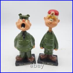 Vintage 1960s Sgt Snorkel Beatle Bailey King Lt. Fuzz Comic Features Bobblehead