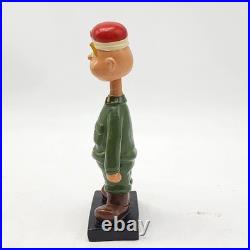 Vintage 1960s Sgt Snorkel Beatle Bailey King Lt. Fuzz Comic Features Bobblehead