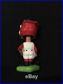 Vintage 1960s St. Louis Cardinals Mascot Bobble Head / Nodder Doll Green Base