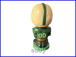 Vintage 1960s TULANE Green Wave Football Toes Up Player Green Base Bobblehead