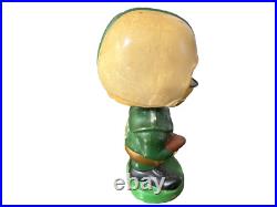 Vintage 1960s TULANE Green Wave Football Toes Up Player Green Base Bobblehead