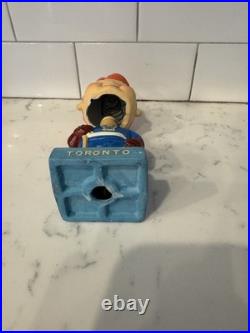 Vintage 1960s Toronto Maple Leafs Bobblehead Nodder Mid Sized High Skates