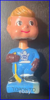 Vintage 1960s Toronto Maple Leafs NHL Team Bobblehead Nodder