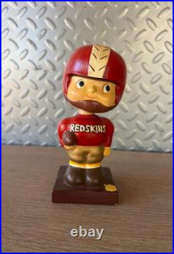 Vintage 1960s Washington Redskins Utah Utes Square base Bobble head Repaint Vintage 1960s Washington Redskins Utah Utes Square base Bobble head Repaint