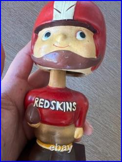 Vintage 1960s Washington Redskins Utah Utes Square base Bobble head Repaint