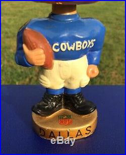 Vintage 1961-63 Dallas Cowboys Type 2 Toes Up Bobblehead Nodder Rare