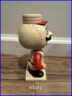 Vintage 1961 White Base Nodder Bobblehead Cincinnati Reds