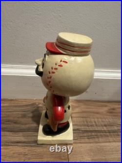 Vintage 1961 White Base Nodder Bobblehead Cincinnati Reds