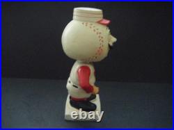 Vintage 1961 White Base Paper Mache Nodder Bobbinhead Cincinnati Reds