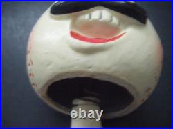 Vintage 1961 White Base Paper Mache Nodder Bobbinhead Cincinnati Reds