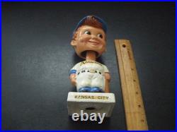 Vintage 1961 White Base Paper Mache Nodder Bobbinhead Kansas City Athletics