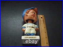 Vintage 1961 White Base Paper Mache Nodder Bobbinhead Los Angeles Dodgers