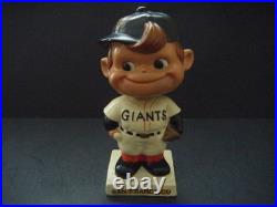Vintage 1961 White Base Paper Mache Nodder Bobbinhead San Francisco Giants