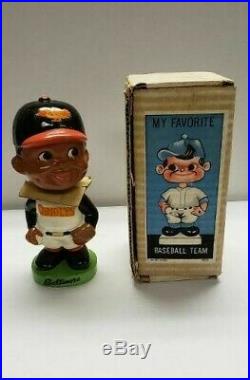Vintage 1962 Baltimore Orioles Bobble Head Green Base with Original Box Japan