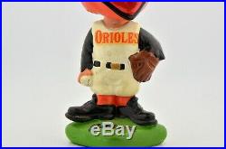 Vintage 1962 Baltimore Orioles Mascot Bobble Head Baseball Mlb