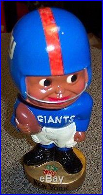 Vintage 1962 Black Face New York Giants Bobblehead Nodder Mascot NFL RARE