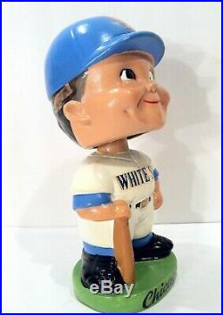 Vintage 1962 Chicago White Sox Bobblehead Nodder With Round Green Base LOOK & READ