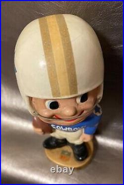 Vintage 1962 Dallas Cowboys Toes Up NODDER BOBBLEHEAD Japan Plaster NFL