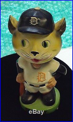 Vintage 1962 Detroit Tiger's Bobble Head Nodder Mascot Japan withorig labels GEM! 8
