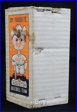 Vintage 1962 HOUSTON COLTS BOBBLEHEAD Nodder Bobble Head ORIGINAL BOX