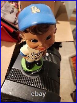 Vintage 1962 Los Angeles Dodgers MLB Bobble Head Composition Japan SS Corp