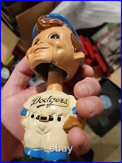 Vintage 1962 Los Angeles Dodgers MLB Bobble Head Composition Japan SS Corp