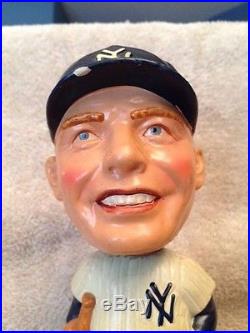 Vintage 1962 Mickey Mantle Bobblehead Nodder Bobbin New York Yankees withBox Rare Vintage 1962 Mickey Mantle Bobblehead Nodder Bobbin New York Yankees withBox Rare