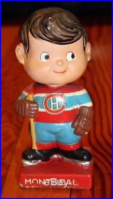 Vintage 1962 Montreal Canadiens Hockey Bobblehead Nodder Made in Japan