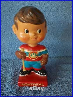 Vintage 1962 NHL HOCKEY BOBBLEHEAD NODDER MONTREAL CANADIENS