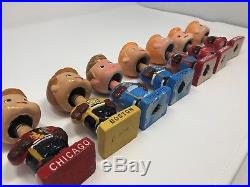 Vintage 1962 NHL Hockey Bobblehead Dolls Nodder Leafs Bruins Canadiens Rare Mini