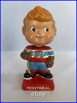 Vintage 1962 NHL Montreal Canadians Hockey Bobblehead, Nodder, Japan, EX-NM