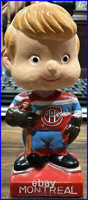 Vintage 1962 NHL Montreal Canadiens Hockey Mini Bobblehead Nodder Bobble Head