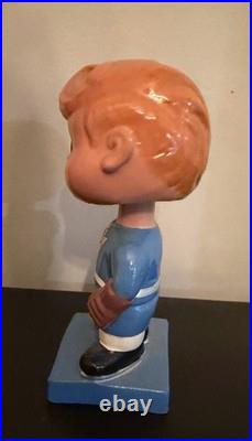 Vintage 1962 NHL Toronto Maple Leafs Hockey Bobblehead Made In Japan