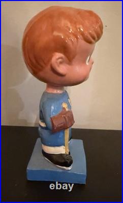 Vintage 1962 NHL Toronto Maple Leafs Hockey Bobblehead Made In Japan