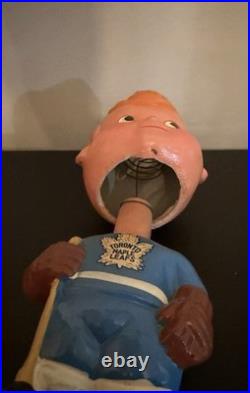 Vintage 1962 NHL Toronto Maple Leafs Hockey Bobblehead Made In Japan
