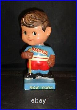 Vintage 1962 New York Rangers Bobble Head / Nodder! Great Condition! Very Rare