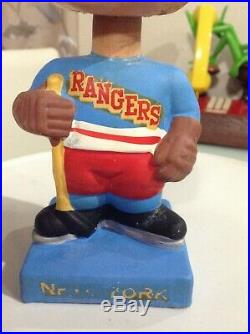 Vintage 1962 New York Rangers Bobble Head nodder red hair hockey player rare