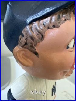 Vintage 1962 New York Yankees Bobble Head Nodder Green Base Variation Rare