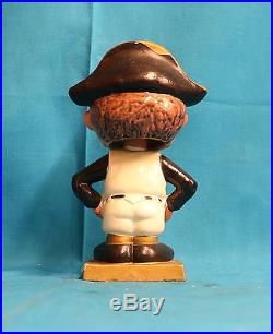 Vintage 1962 Pittsburgh Pirates Bobble Head 6.5 Tall Gold Colored Base