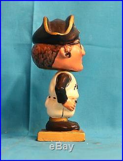 Vintage 1962 Pittsburgh Pirates Bobble Head 6.5 Tall Gold Colored Base
