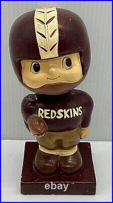 Vintage 1962 Washington Redskins Square Base Bobblehead / Nodder / Bobbing Head