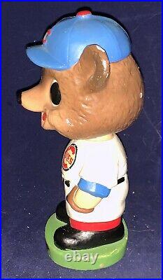 Vintage 1963 1965 Chicago Cubs Green Base Mascot Nodder Bobblehead Early Old