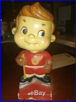 Vintage 1963 High Skate Detroit Redwings Bobblehead Made In Japan With Mail