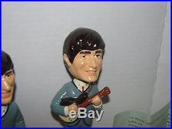 Vintage 1964 BEATLES Bobbleheads IOB Car Mascots 1 Owner Lennon McCartney Ringo