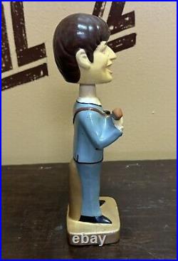 Vintage 1964 Beatles 8 Paul Mccartney Bobblehead Car Mascots Nodder Japan