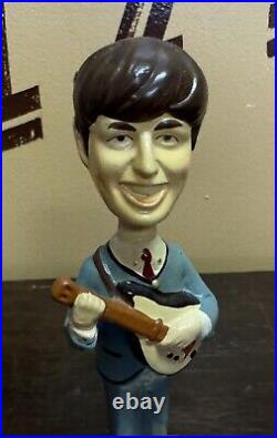 Vintage 1964 Beatles 8 Paul Mccartney Bobblehead Car Mascots Nodder Japan