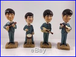 Vintage 1964 Beatles Bobblehead Dolls All Original Very Rare & Collectible