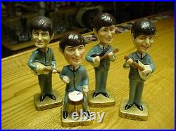Vintage 1964 Beatles Bobbleheads Nodders Set Mascots Collectible PRISTINE